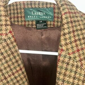Lauren Ralph Lauren Checkered Wool Blazer
